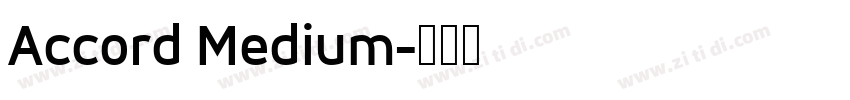 Accord Medium字体转换